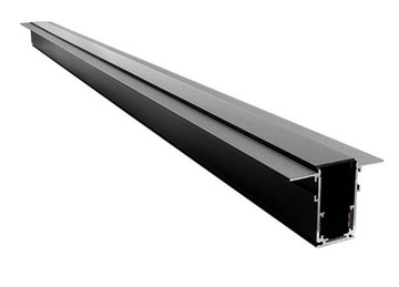 SZYNA MAGNETYCZNA CZARNA BLACK LINE PODTYNKOWA 1M