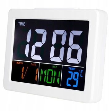 Budzik Zegar Cyfrowy Zegarek Termometr LCD