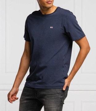 TOMMY JEANS HILFIGER GRANATOWY T-SHIRT BASIC