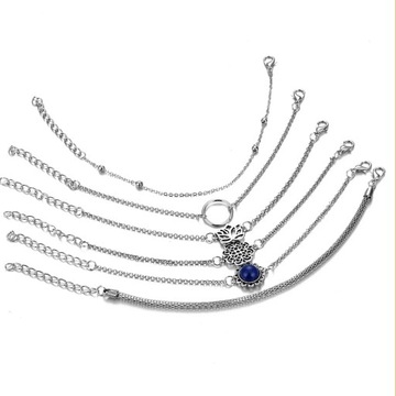 IPARAM Женский винтажный набор многослойных браслетов Art