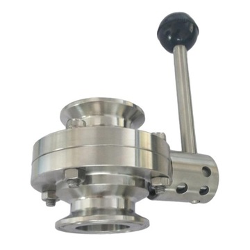 Санитарный двухстворчатый клапан Tri Clamp из нержавеющей стали