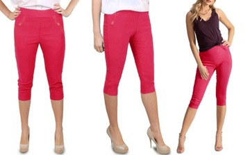 SPODNIE RYBACZKI jeans SPODENKI 1330 fuksja 42/44