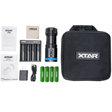 XTAR D30 4000лм Полный комплект светодиодный фонарик + аккумулятор