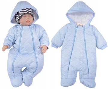 KOMBINEZON ZIMOWY OCIEPLANY PAJAC 80cm L128D