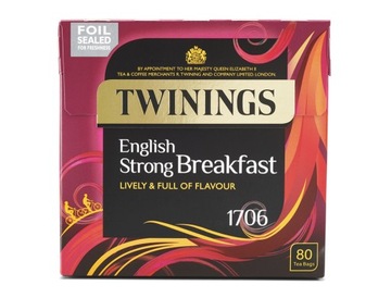 Twinings ENGLISH STRONG BREAKFAST 4x80 Herbata UK