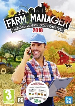 FARM MANAGER 2018 PL PC NOWA PUDEŁKO OKŁADKA 3D
