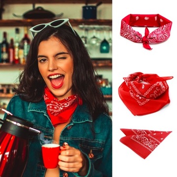 CHUSTKA BANDAMKA CHUSTA BANDANA APASZKA ŻÓŁTA