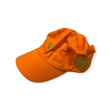 Pomarańczowa czapka z daszkiem Ralph Lauren