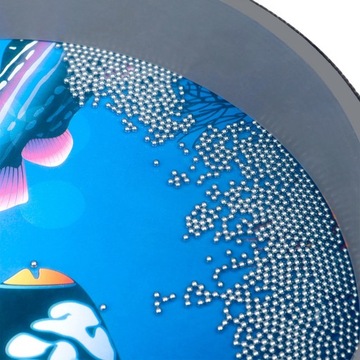 Нежная игрушка-барабан из бисера «Волна».