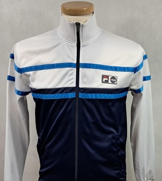 FILA bluza full zip CAROLINI biała niebieska S