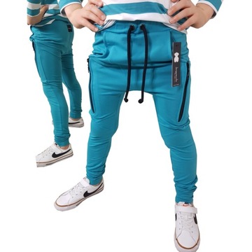 Spodnie Despacito zip blue sky 122