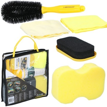 DUNLOP zestaw do czyszczenia auta samochodu 5w1