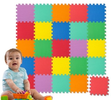 10 Sztuk DUŻE PUZZLE PIANKOWE Mata na Podłogę 30cm