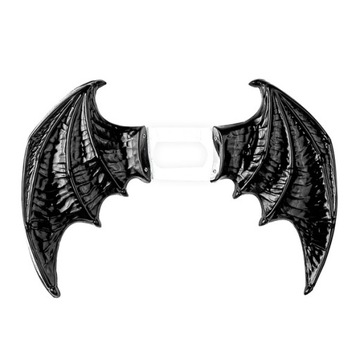 SKRZYDŁA CZARNE NIETOPERZA DEMONA HALLOWEEN