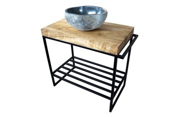 SZAFKA POD UMYWALKĘ LOFT Z PÓŁKĄ 80 CM