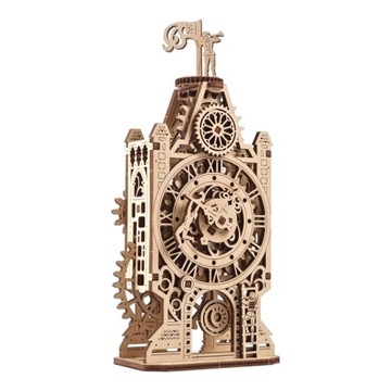 Ugears 3D drewniane puzzle mechaniczne Wieża zegarowa