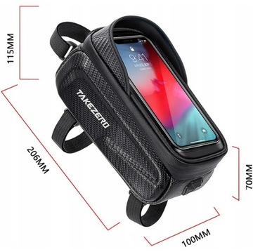 ВОДОНЕПРОНИЦАЕМАЯ БОЛЬШАЯ ВЕЛОСИПЕДНАЯ СУМКА САНИТАРНЫЙ ДЕРЖАТЕЛЬ ДЛЯ ТЕЛЕФОНА РАМА ВЕЛОСИПЕДА