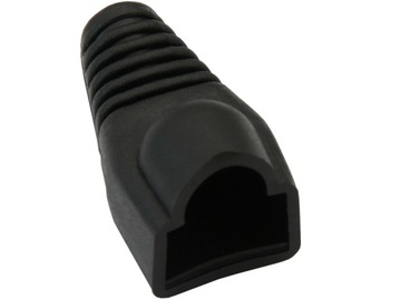 OSŁONA GUMOWA WTYKU RJ45 ( 8P8C ) CZARNA 20 SZT