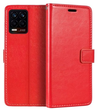 Etui Skóra Portfel do REALME 8 / 8 PRO +Szkło 9H