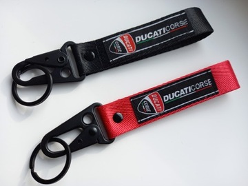 Ремешок для мотоцикла, брелок DUCATI CORSE красный