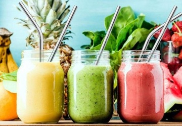 Słomki rurki drinków EKO stalowe 10 szt pokrowiec