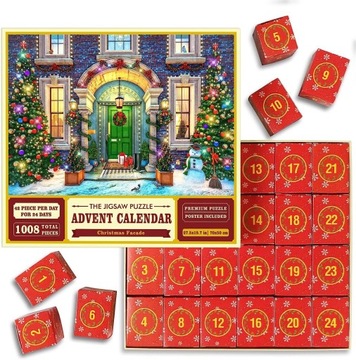 KALENDARZ ADWENTOWY PUZZLE 1008 elementów
