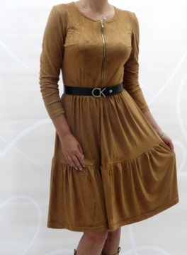 ЗАМШЕВОЕ ПЛАТЬЕ CARMEL BOHO, RALLANTS, размер 36 (34-56)