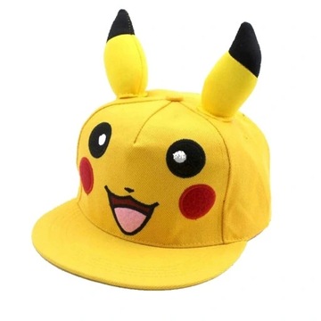 Czapka Z Daszkiem Pikachu ŻÓŁTA NOWOŚĆ