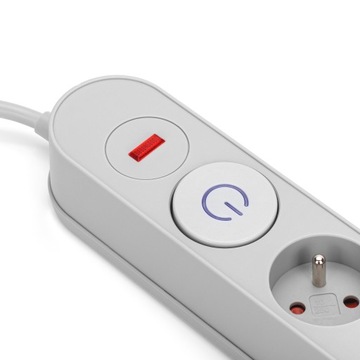 РАЗЪЕМ ДЛЯ ЗАЩИТЫ ПЕРЕПРЯЖЕНИЯ ПЕРЕПРЯЖЕНИЙ, 3 РОЗЕТКИ, 3 м, СЕРЫЙ