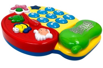 Grający telefonik dla dziecka telefon na baterie z dźwiękiem stacjonarny