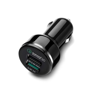 Ładowarka samochodowa Quick Charge 3.0 2 porty USB