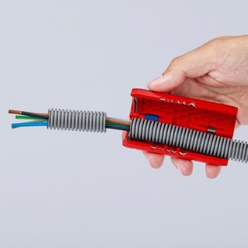 Нож KNIPEX TwistCut и съемник гофрированных труб