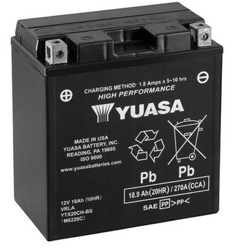 AKUMULATOR YUASA YTX20CH-BS 12V 18AH 270A KingQuad
