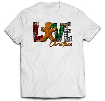 РОЖДЕСТВЕНСКАЯ ФУТБОЛКА LOVE CHRISTMAS COOKIE S