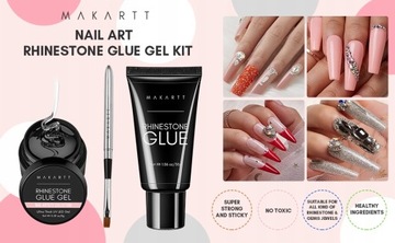 Makartt Nail Art Клей-гель со стразами 30 г Supe