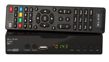 dekoder tuner darmowej telewizji naziemnej DVB-T2 HEVC H.265 + pilot