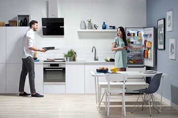 Lodówka AMICA FK299.2FTZXAA 180cm Nofrost Srebrna