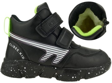 BUTY ZIMOWE CHŁOPIĘCE OCIEPLANE ŚNIEGOWCE RZEPY 28