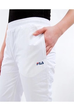 Spodnie damskie dresowe FILA ALMA WOVEN sportowe białe r. XS