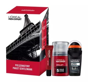L'Oreal Men Expert Vita Lift Zestaw prezentowy 3w1 Pakiet Gentlemana