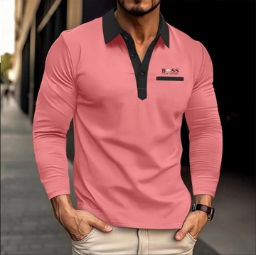 New spring and summer men's button-up long sleeve