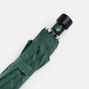 Автоматический зонтик-зонт с зеленой крышкой, складной ветрозащитный