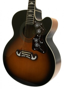 EPIPHONE J-200EC FISHMAN ПРОТИВ ЭЛЕКТРОННОЙ АКУСТИЧЕСКОЙ ГИТАРЫ