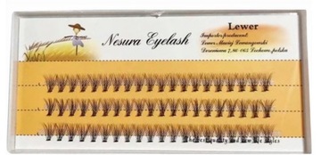 NESURA EYELASH RZĘSY KĘPKI RZĘS JEDWABNE DŁUGOŚĆ 12mm NATURALNE