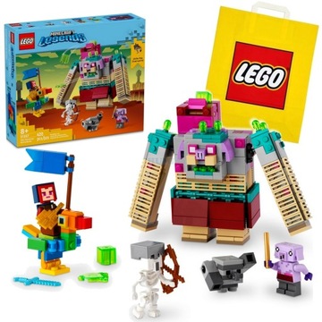 LEGO MINECRAFT LEGENDS 21257 Starcie z Dewastatorem Figurki + TORBA LEGO
