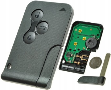 KARTA KLUCZYK RENAULT 3 PRZYCISKI CHIP KOMPLET