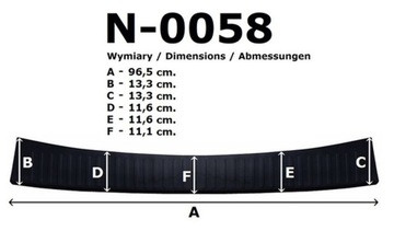 LIŠTA NA NÁRAZNÍK TOYOTA PRIUS IV 2019-, HTB