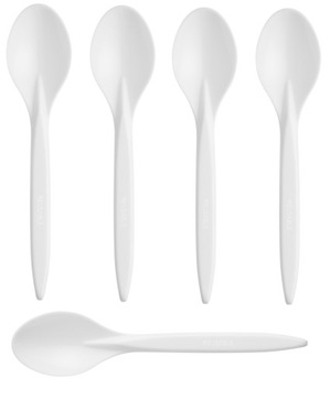 Łyżki plastikowe PREMIUM białe 100szt