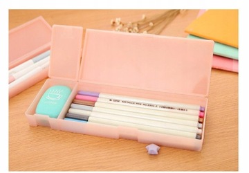 Матовый полупрозрачный нетоксичный простой пенал