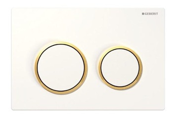 Geberit Omega20 Przycisk uruchamiający biały-złoty